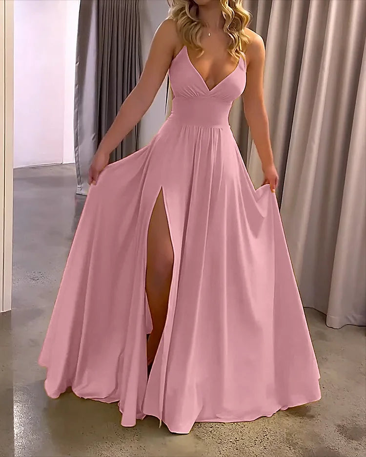 Haley Split Dress | Unieke Elegantie