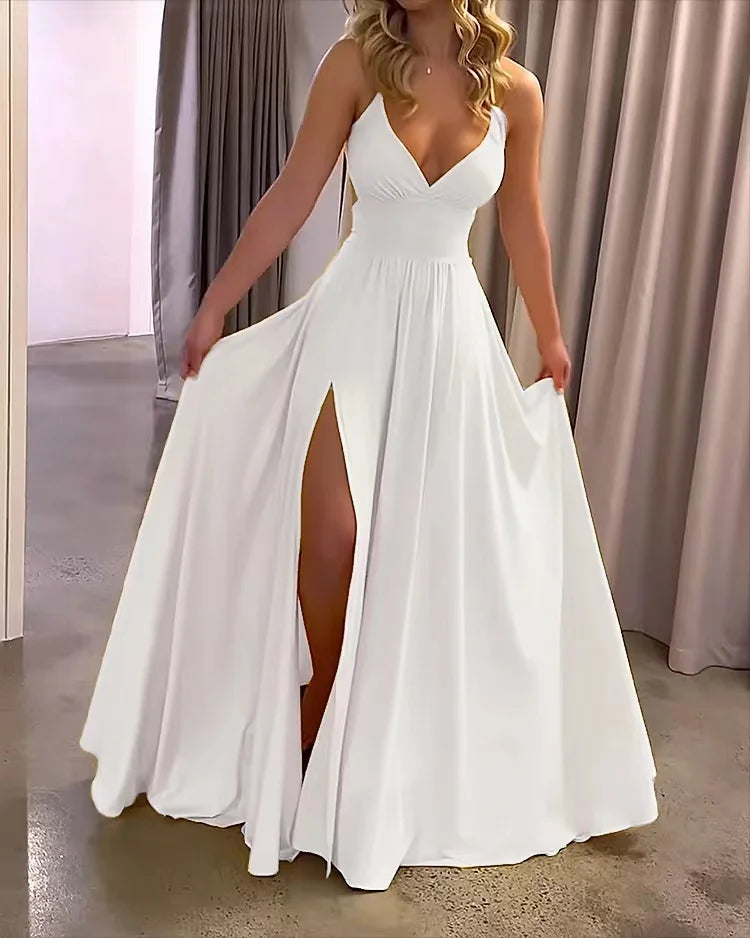 Haley Split Dress | Unieke Elegantie