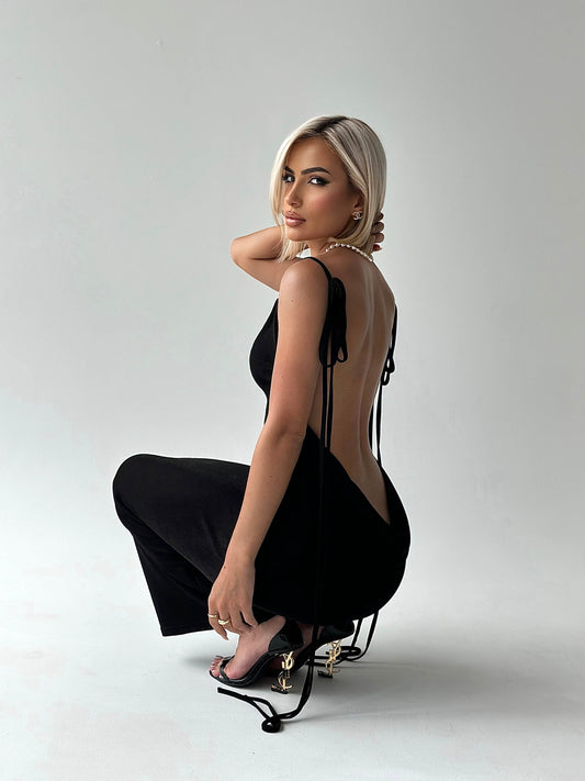 Haley | Backless Maxi Dress